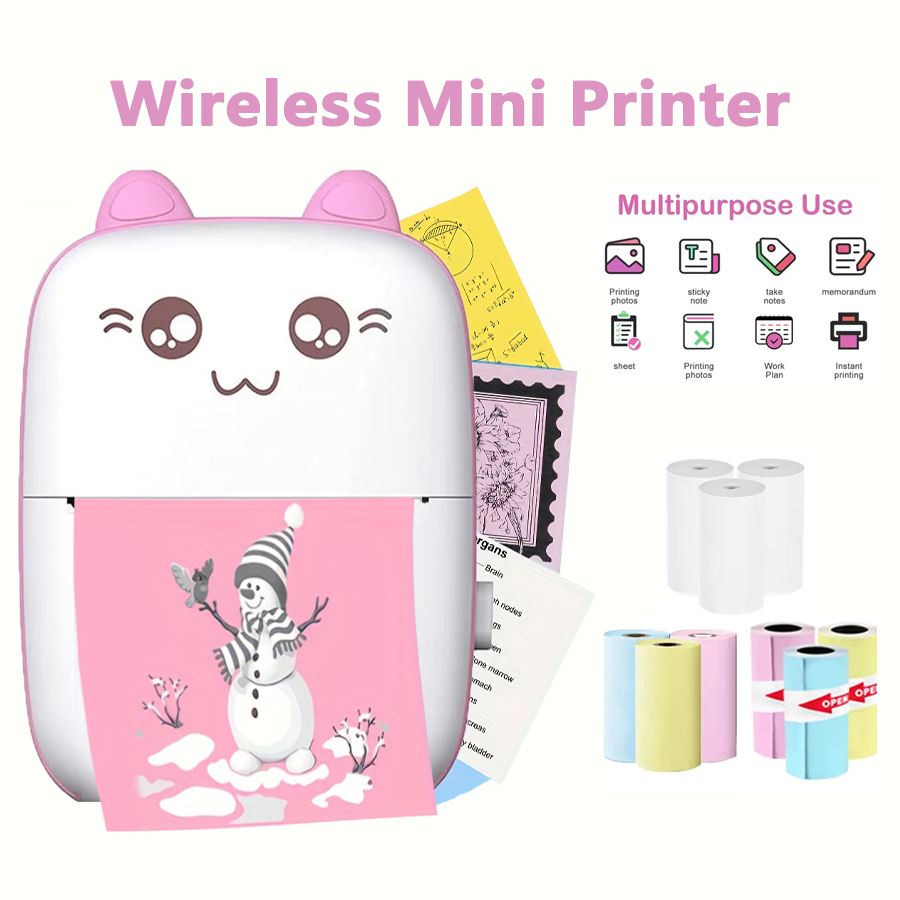 Commercial Photo Printer - 58mm Mini Portable Printer Thermal Printer
