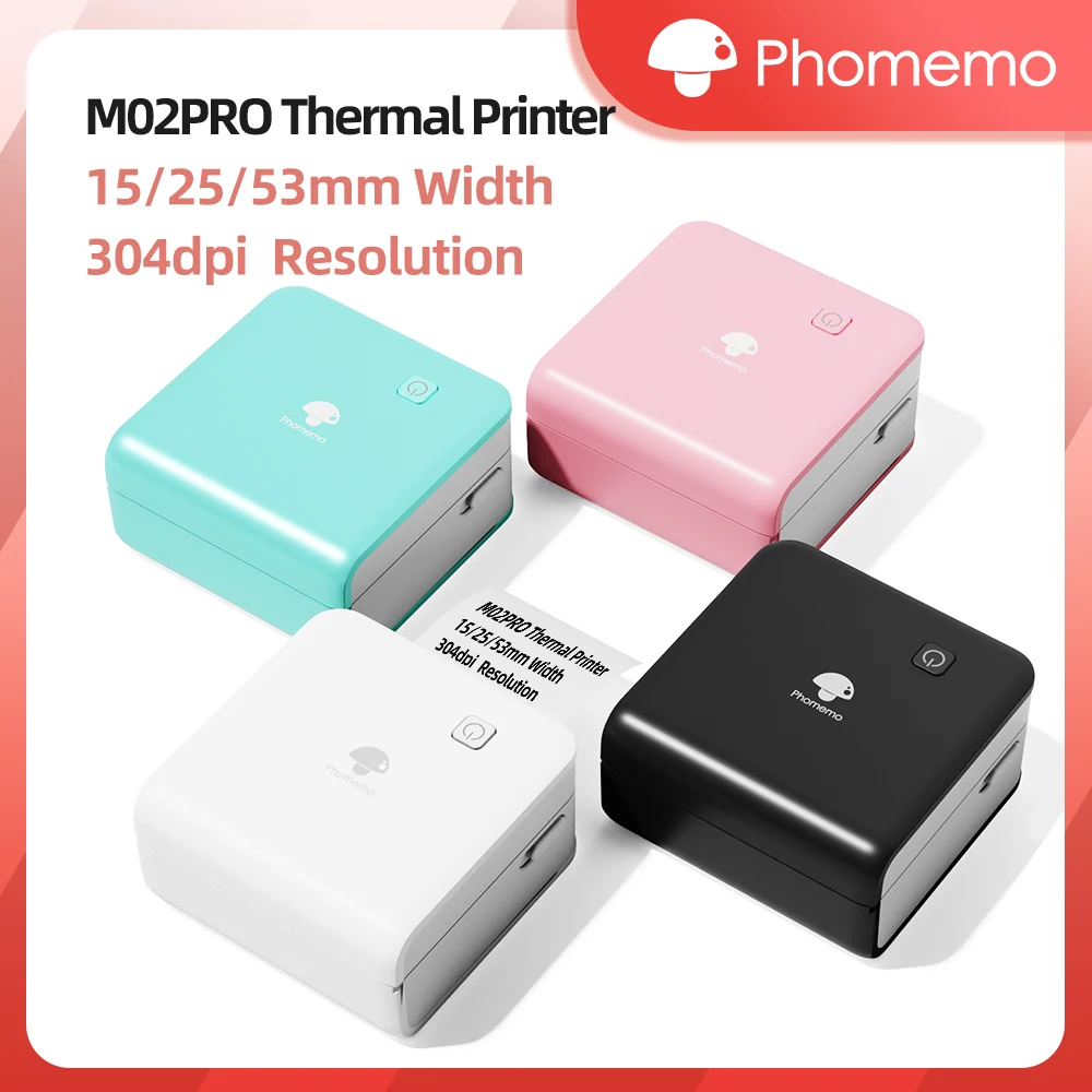 Commercial Photo Printer - Phomemo M02Pro Mini Portable Printer Wireless