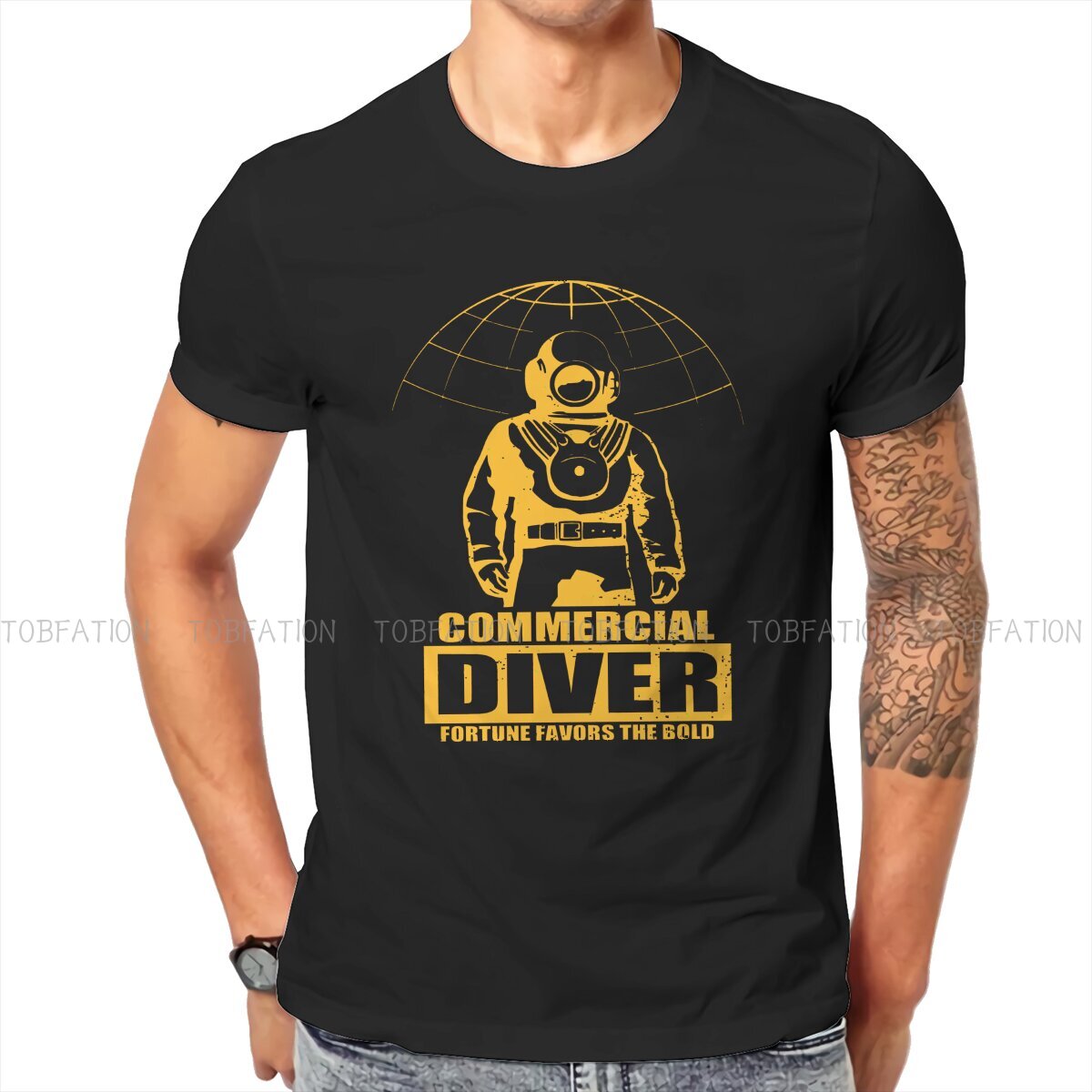 Commercial Shirt Printing - Thương Mại Đỏ Phối Vàng Cổ