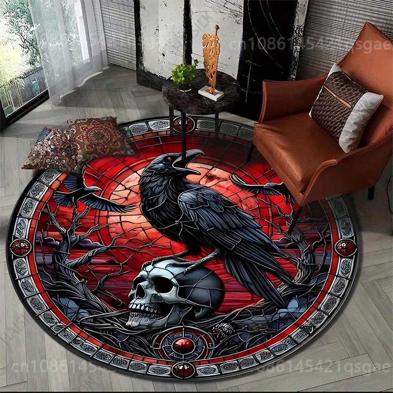 Multiple sizes Raven skull the - đánh giá và giá Commercial Glass Printing