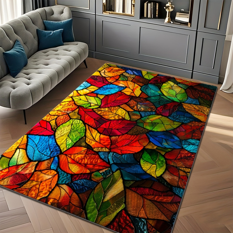 VIKAMA Stained Glass Leaf Prin - đánh giá và giá Commercial Glass Printing