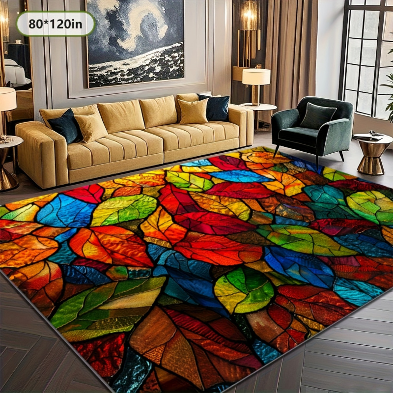 VIKAMA Stained Glass Leaf Prin - đánh giá và giá Commercial Glass Printing