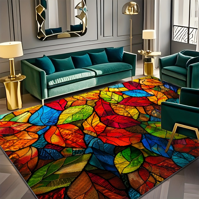VIKAMA Stained Glass Leaf Prin - đánh giá và giá Commercial Glass Printing