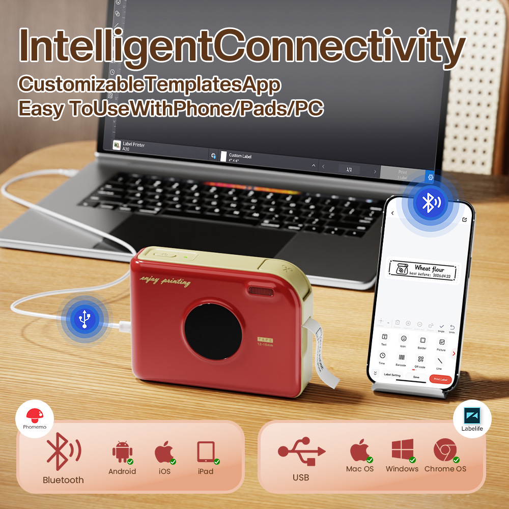 Phomemo A30 Label Printer Mini - đánh giá và giá Commercial Photo Printer