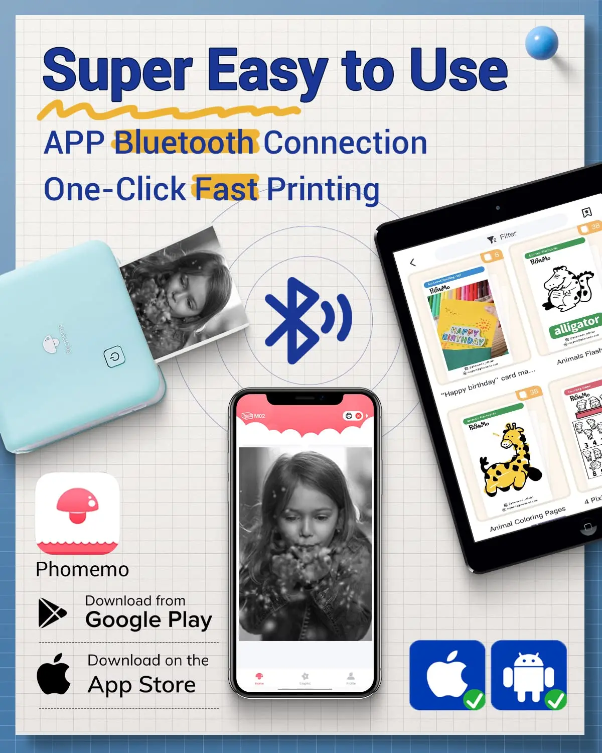 Phomemo M02Pro Mini Portable P - đánh giá và giá Commercial Photo Printer