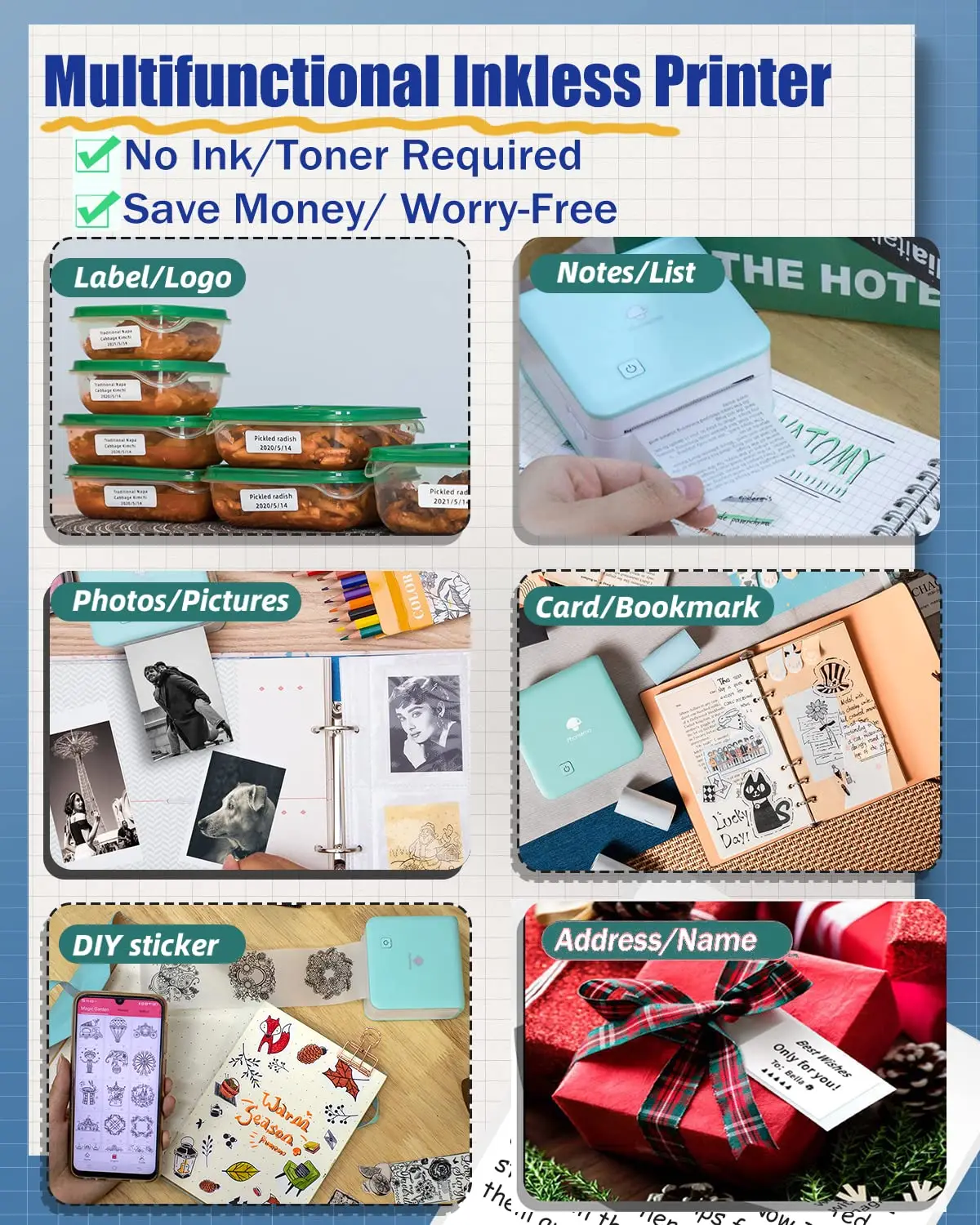 Phomemo M02Pro Mini Portable P - đánh giá và giá Commercial Photo Printer