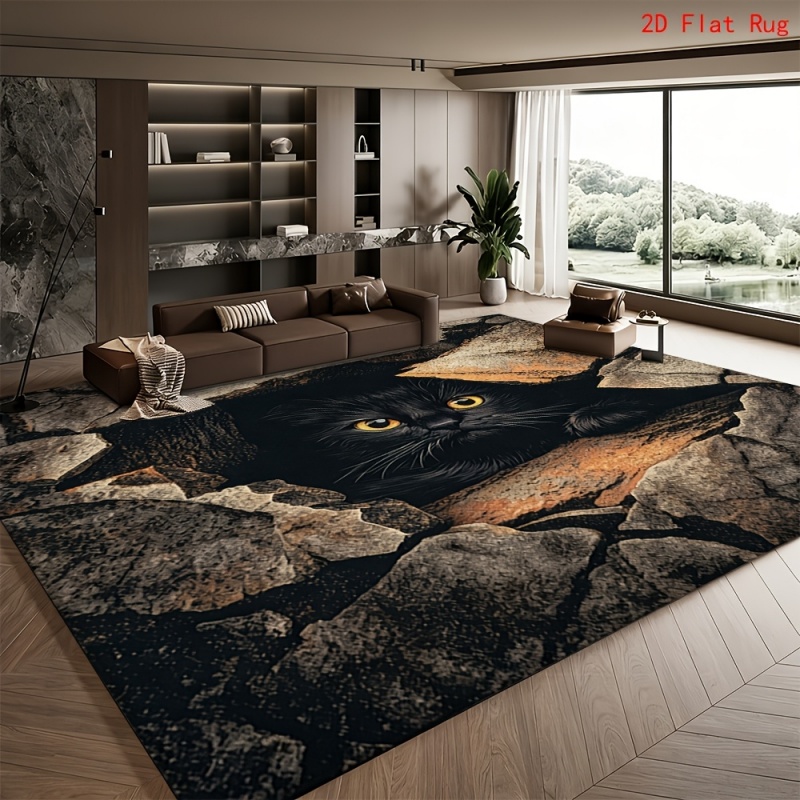 2D Black Cat Rock Crack Print  - đánh giá và giá Commercial Printing Services