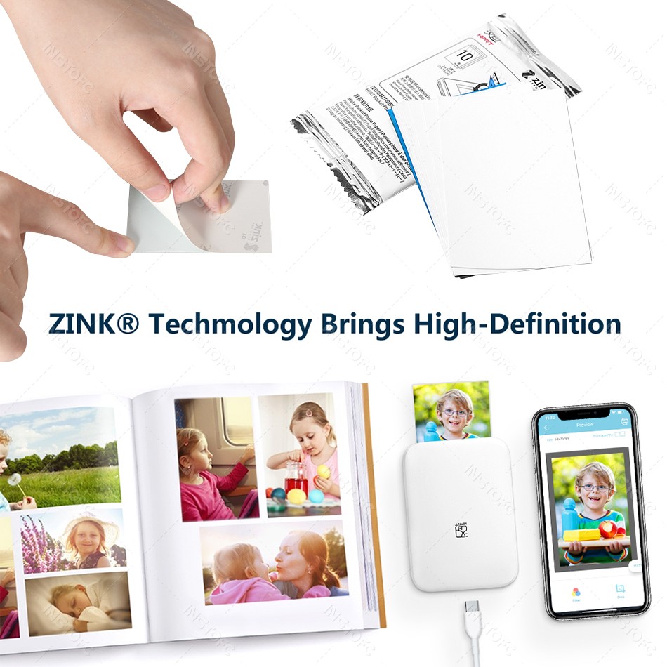 Hprt mt53 3-inch ZINK nhỏ inkl - đánh giá và giá Commercial Photo Printer