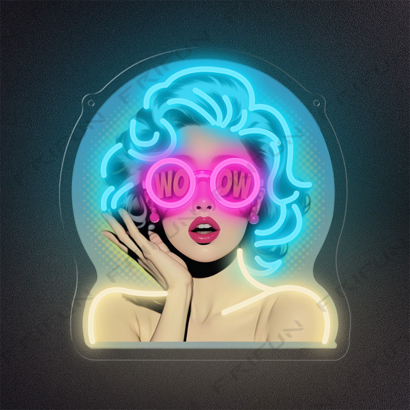 WOW Curl Girl Neon Sign UV Pri - đánh giá và giá Commercial Printing Services