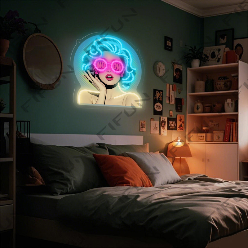 WOW Curl Girl Neon Sign UV Pri - đánh giá và giá Commercial Printing Services