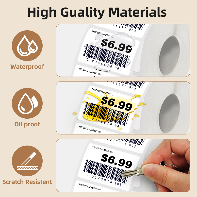 5 Rolls of White Label Sticker - đánh giá và giá Commercial Printing Services