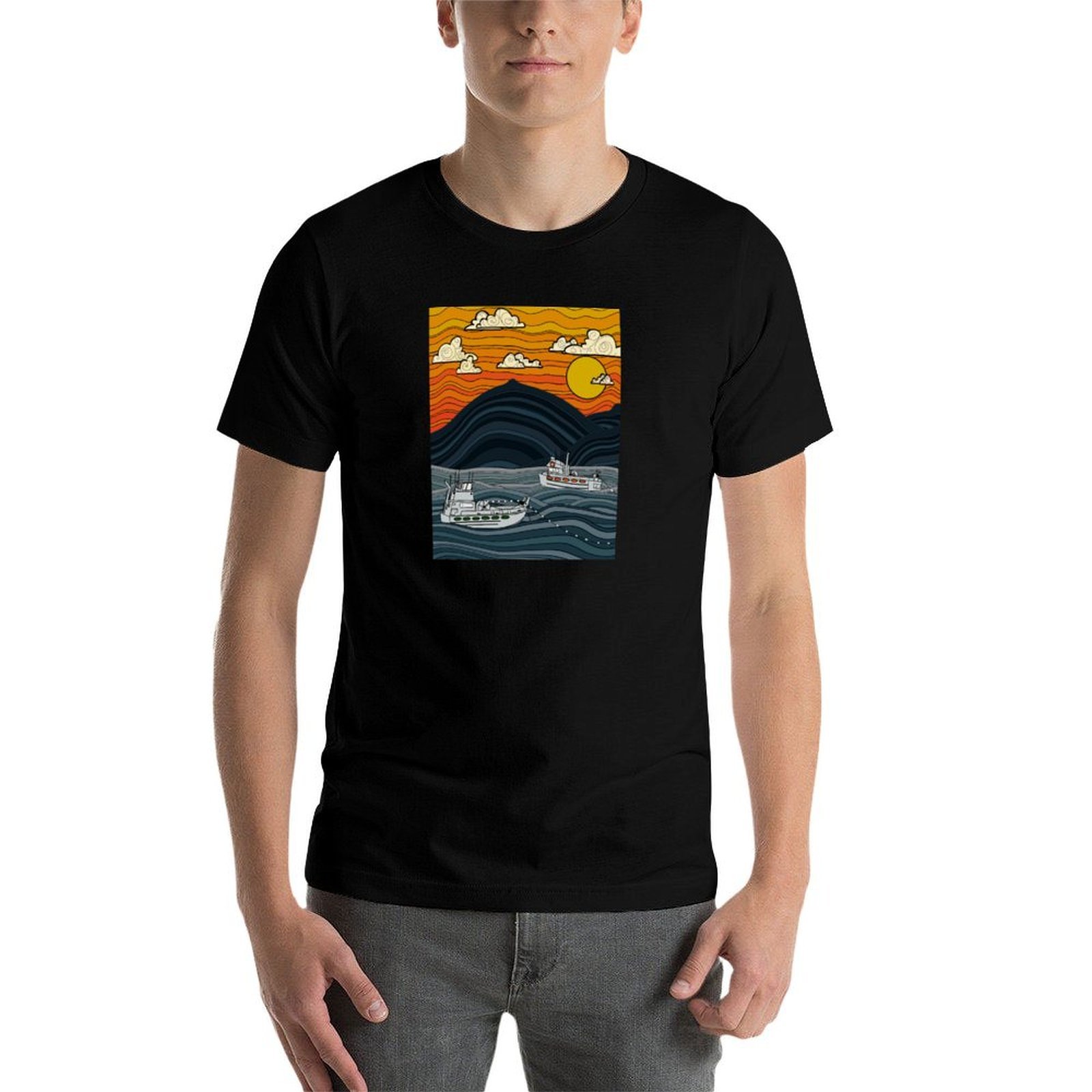 Commercial Fishing T-Shirt Wor - đánh giá và giá Commercial Shirt Printing
